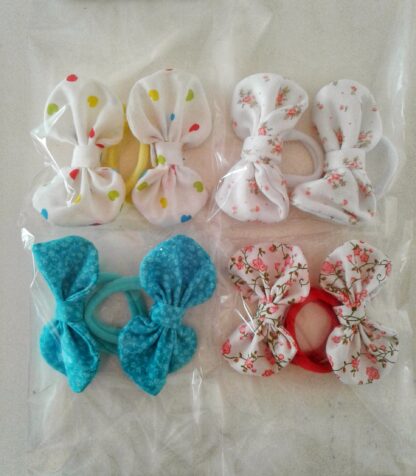 Colitas con moño de tela